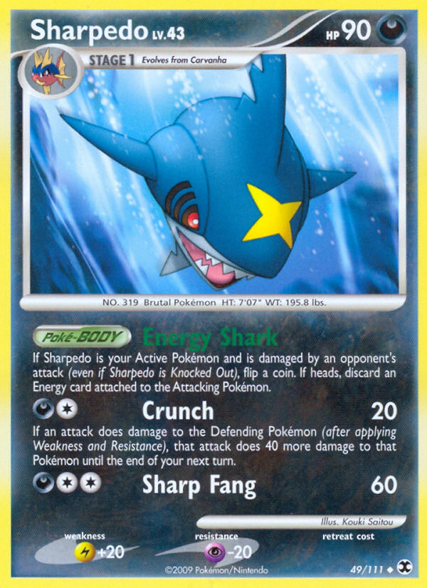 Sharpedo (49/111) [Platinum: Rising Rivals] | All Aboard Games