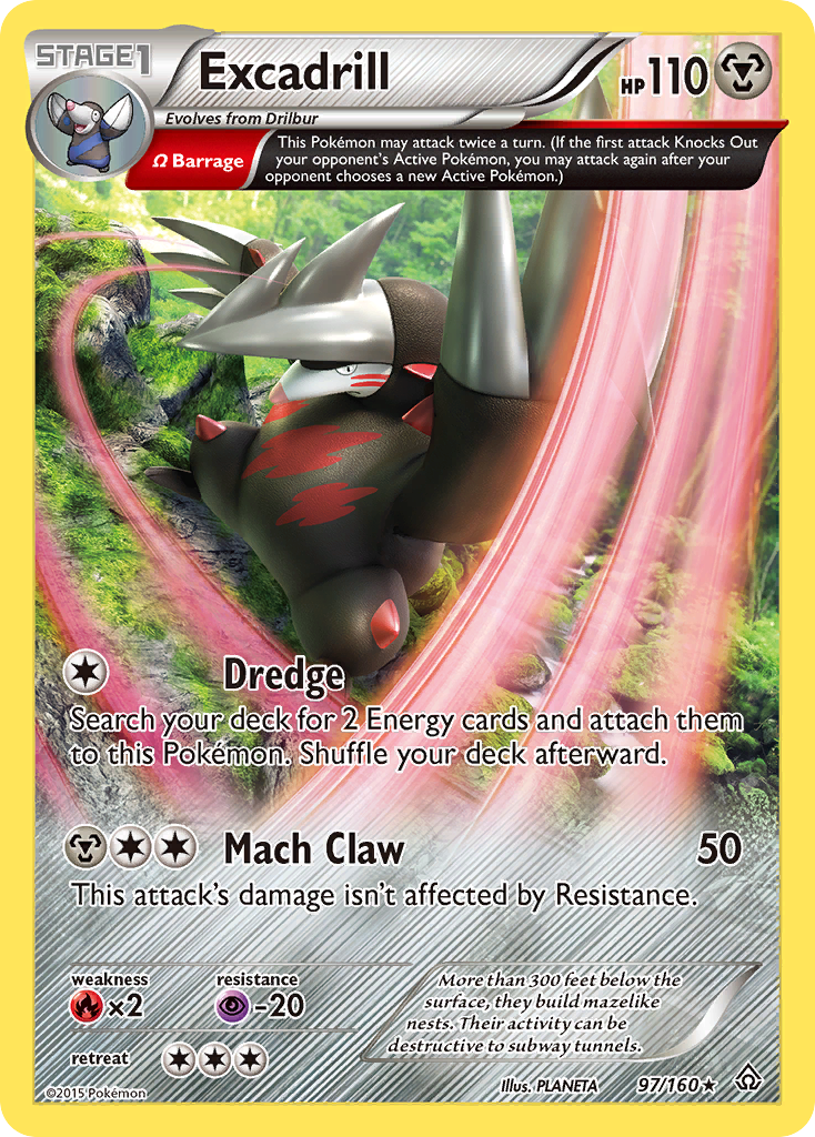 Excadrill (97/160) [XY: Primal Clash] | All Aboard Games