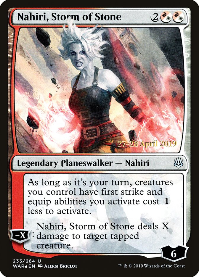 Nahiri, Storm of Stone  [War of the Spark Prerelease Promos] | All Aboard Games