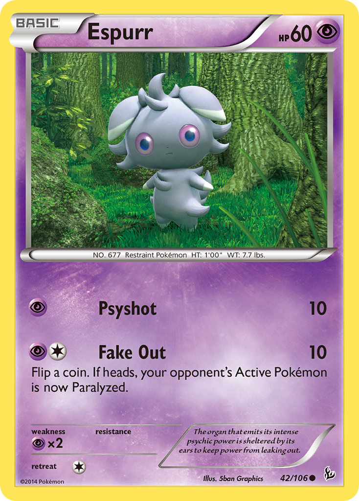 Espurr (42/106) [XY: Flashfire] | All Aboard Games