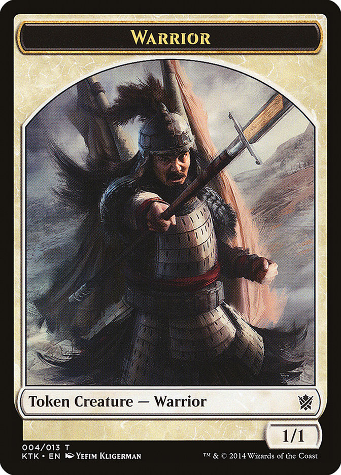 Warrior (004/013) [Khans of Tarkir Tokens] | All Aboard Games