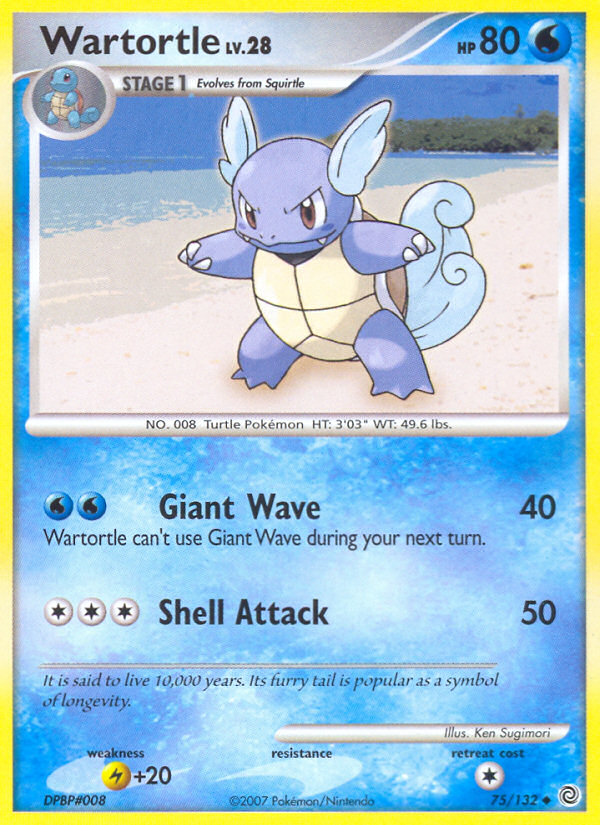 Wartortle (75/132) [Diamond & Pearl: Secret Wonders] | All Aboard Games