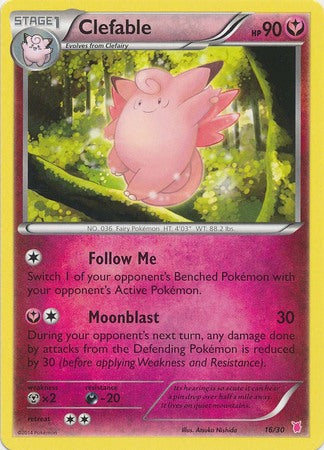 Clefable (16/30) [XY: Trainer Kit 1 - Wigglytuff] | All Aboard Games