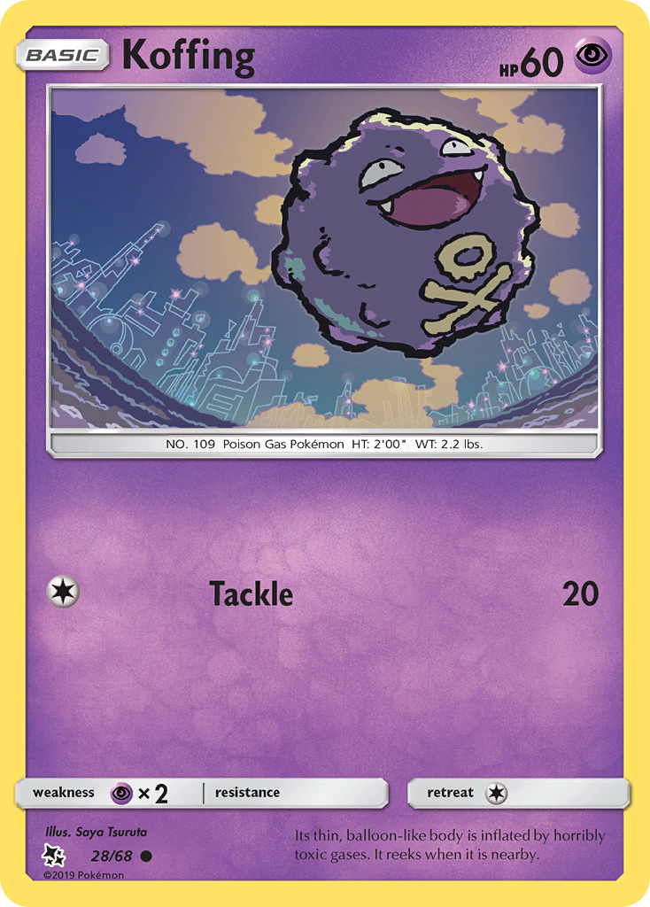 Koffing (28/68) [Sun & Moon: Hidden Fates] | All Aboard Games