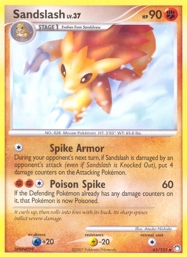 Sandslash (61/123) [Diamond & Pearl: Mysterious Treasures] | All Aboard Games