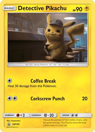 Detective Pikachu (SM190) [Sun & Moon: Black Star Promos] | All Aboard Games