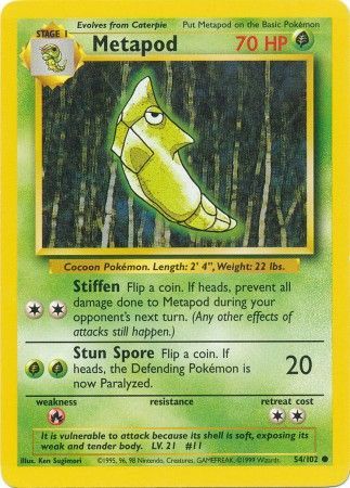 Metapod (54/102) [Base Set Unlimited] | All Aboard Games