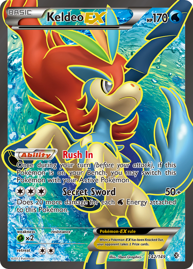 Keldeo EX (142/149) [Black & White: Boundaries Crossed] | All Aboard Games