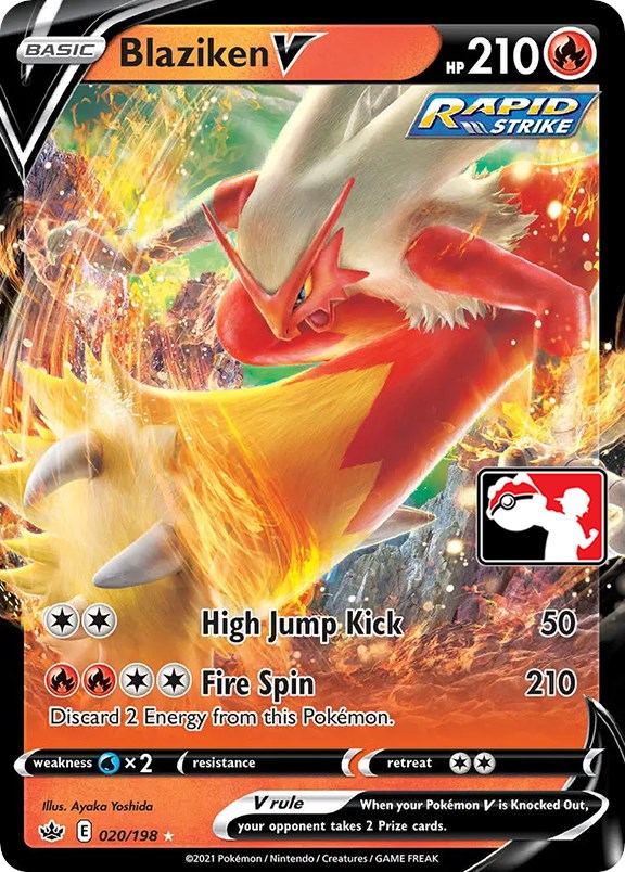 Blaziken V (020/198) [Prize Pack Series One] | All Aboard Games