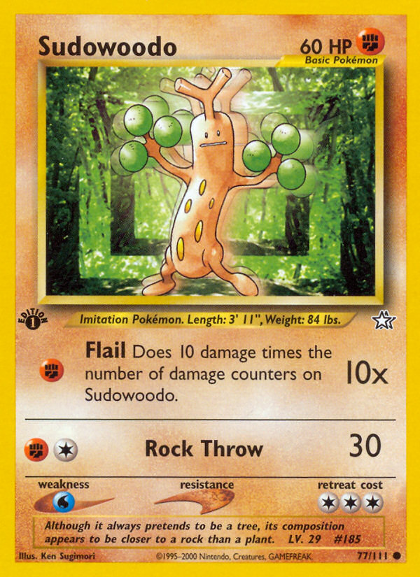 Sudowoodo (77/111) [Neo Genesis 1st Edition] | All Aboard Games