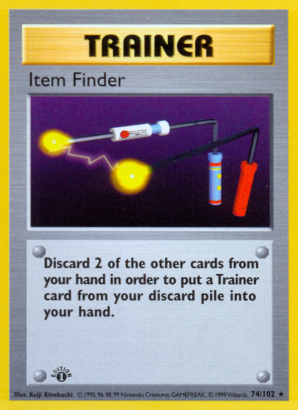 Item Finder (74/102) (Shadowless) [Base Set 1st Edition] | All Aboard Games