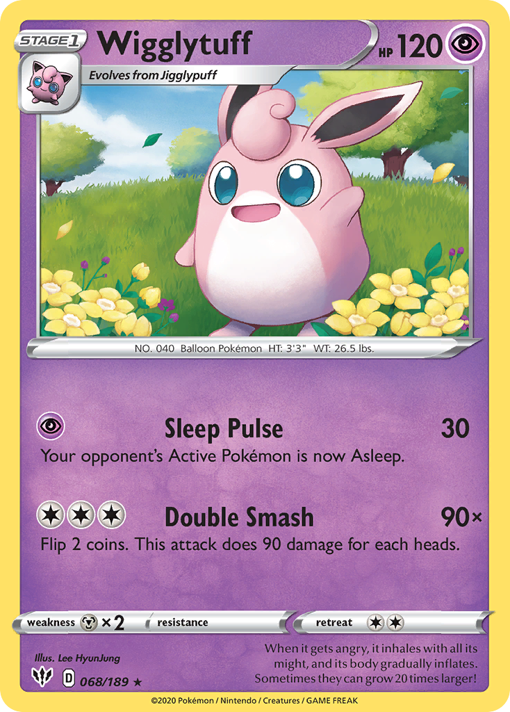 Wigglytuff (068/189) [Sword & Shield: Darkness Ablaze] | All Aboard Games