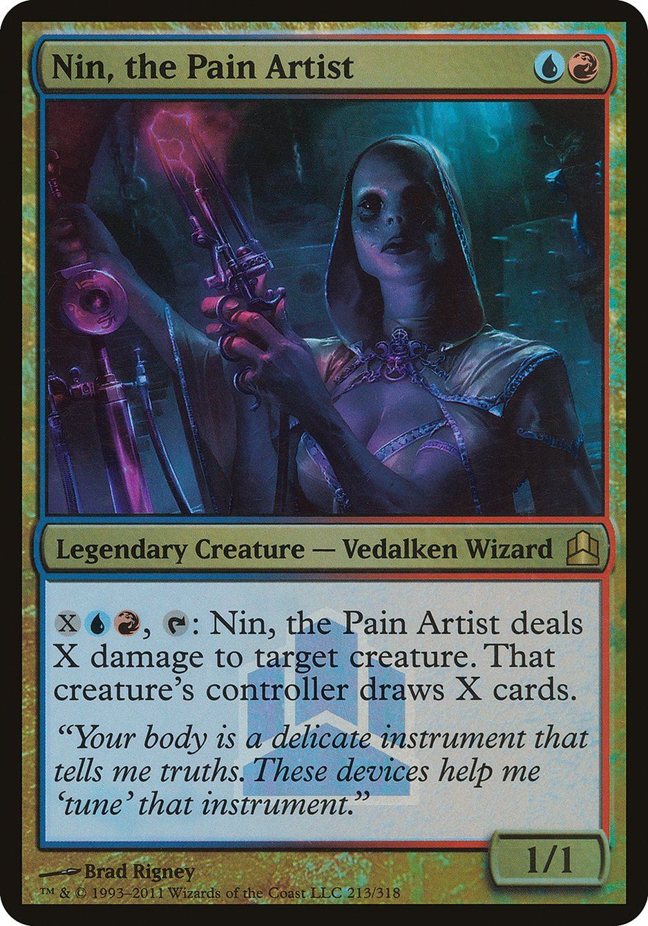 Nin, the Pain Artist (Launch) (Oversized) [Commander 2011 Launch Party] | All Aboard Games