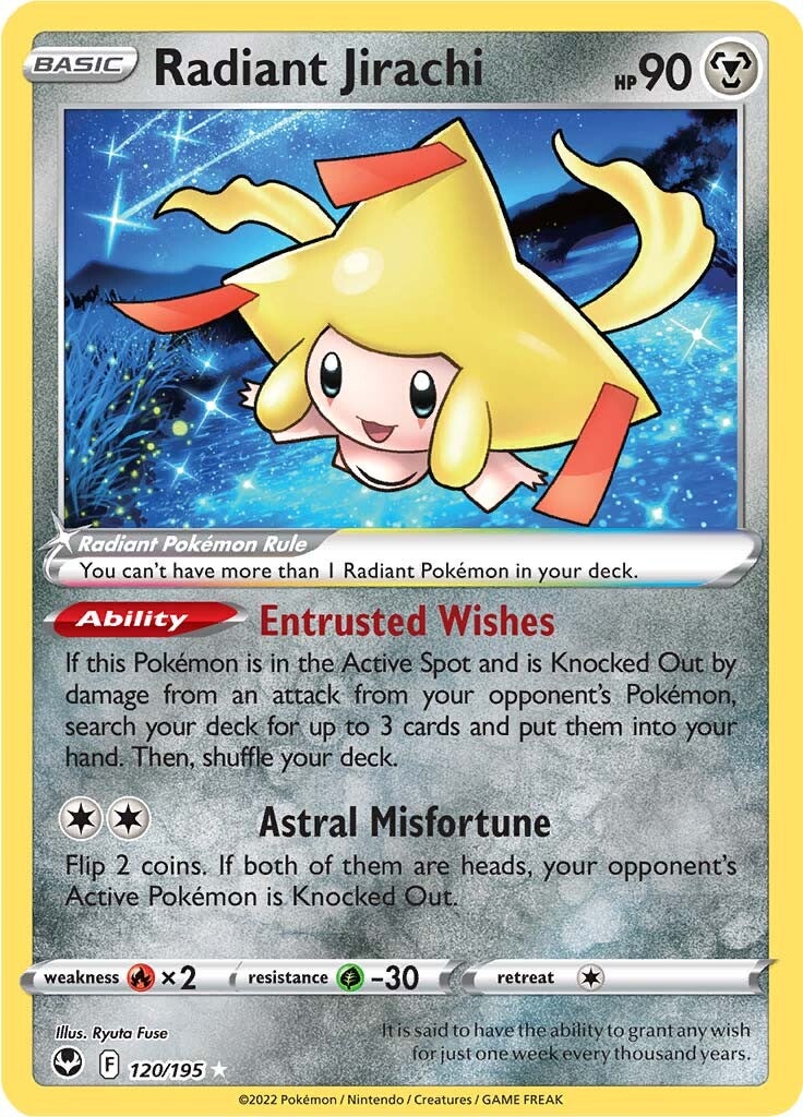 Radiant Jirachi (120/195) [Sword & Shield: Silver Tempest] | All Aboard Games