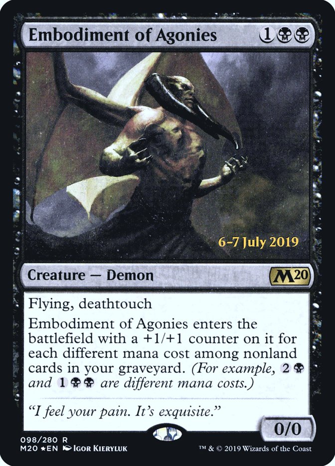 Embodiment of Agonies  [Core Set 2020 Prerelease Promos] | All Aboard Games