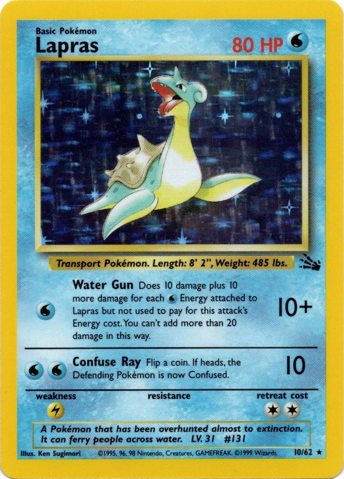 Lapras (10/62) [Fossil Unlimited] | All Aboard Games