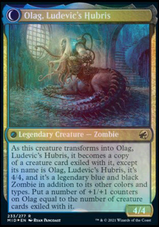 Ludevic, Necrogenius // Olag, Ludevic's Hubris [Innistrad: Midnight Hunt Prerelease Promos] | All Aboard Games