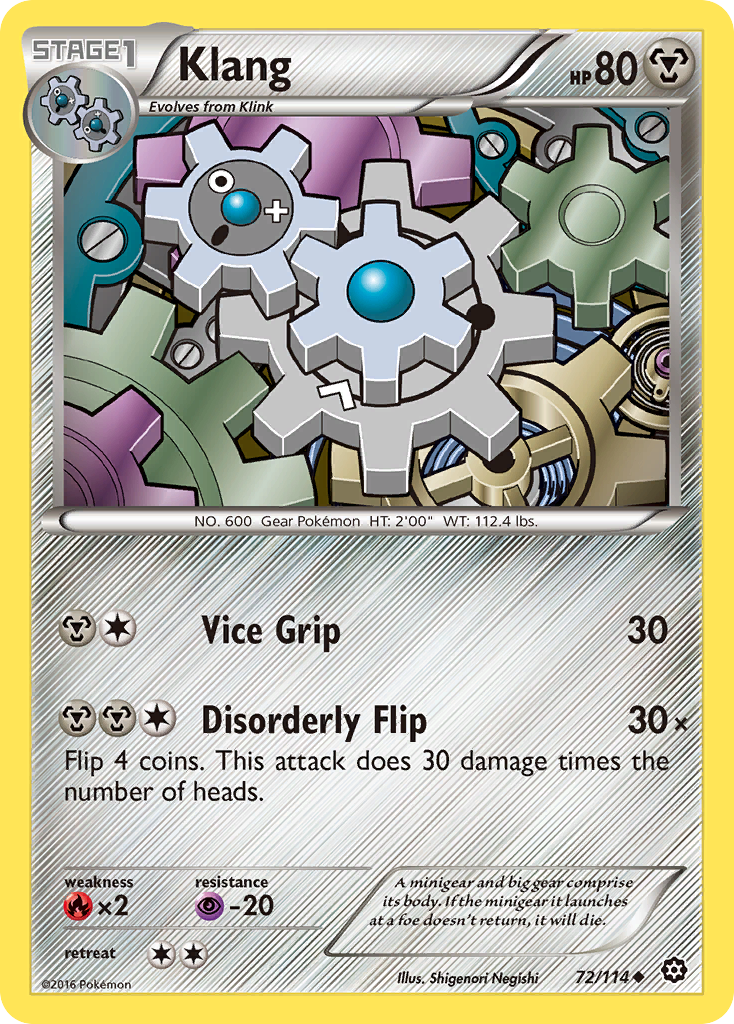 Klang (72/114) [XY: Steam Siege] | All Aboard Games