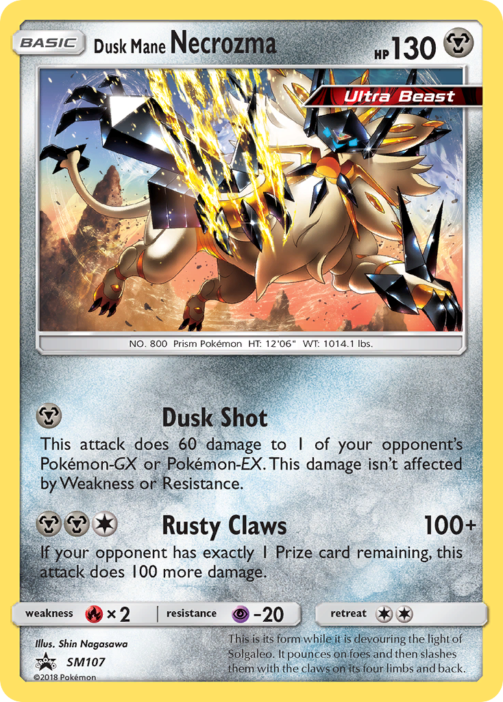 Dusk Mane Necrozma (SM107) [Sun & Moon: Black Star Promos] | All Aboard Games