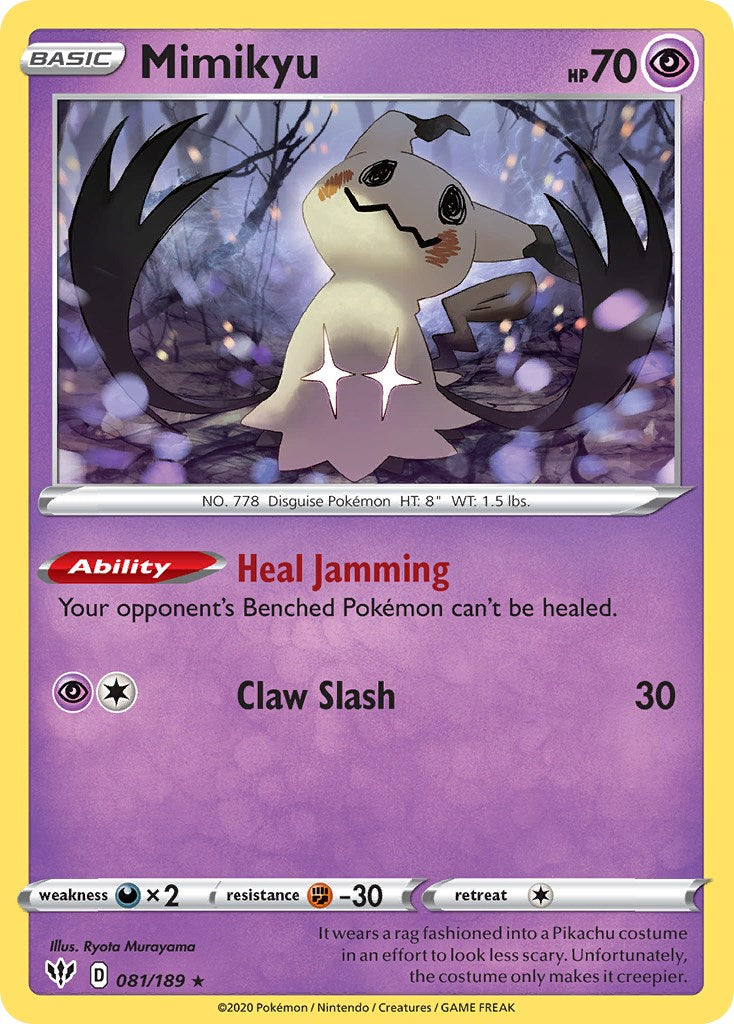 Mimikyu (081/189) (Cosmos Holo) [Sword & Shield: Darkness Ablaze] | All Aboard Games