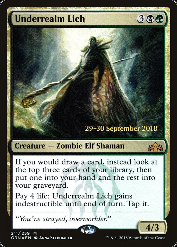 Underrealm Lich  [Guilds of Ravnica Prerelease Promos] | All Aboard Games