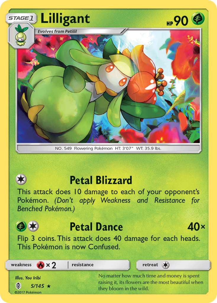 Lilligant (5/145) [Sun & Moon: Guardians Rising] | All Aboard Games