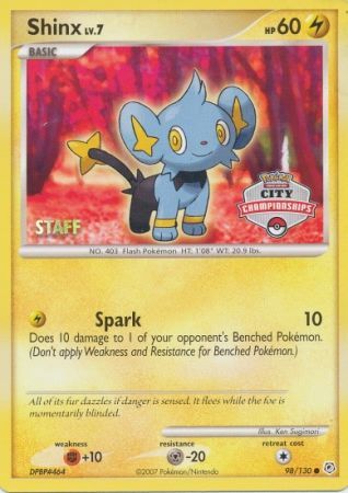 Shinx (98/130) (Staff City Championships Promo) [Nintendo: Black Star Promos] | All Aboard Games