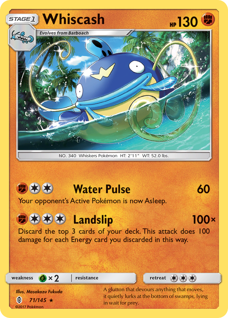 Whiscash (71/145) [Sun & Moon: Guardians Rising] | All Aboard Games