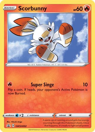 Scorbunny (SWSH002) [Sword & Shield: Black Star Promos] | All Aboard Games