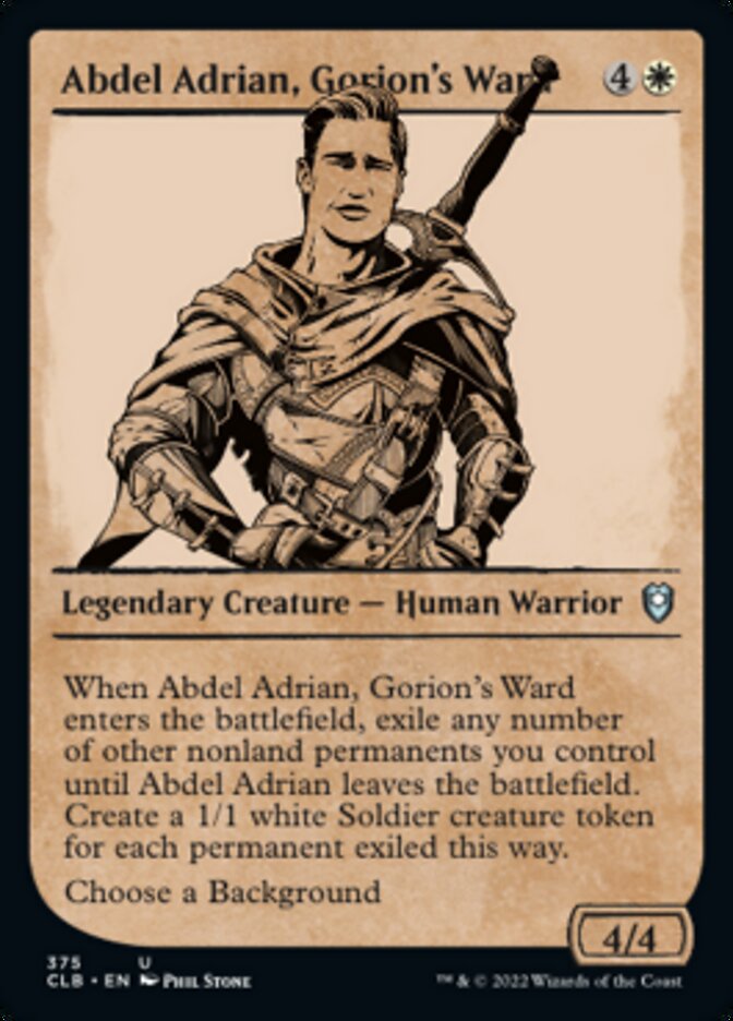 Abdel Adrian, Gorion's Ward (Showcase) [Commander Legends: Battle for Baldur's Gate] | All Aboard Games