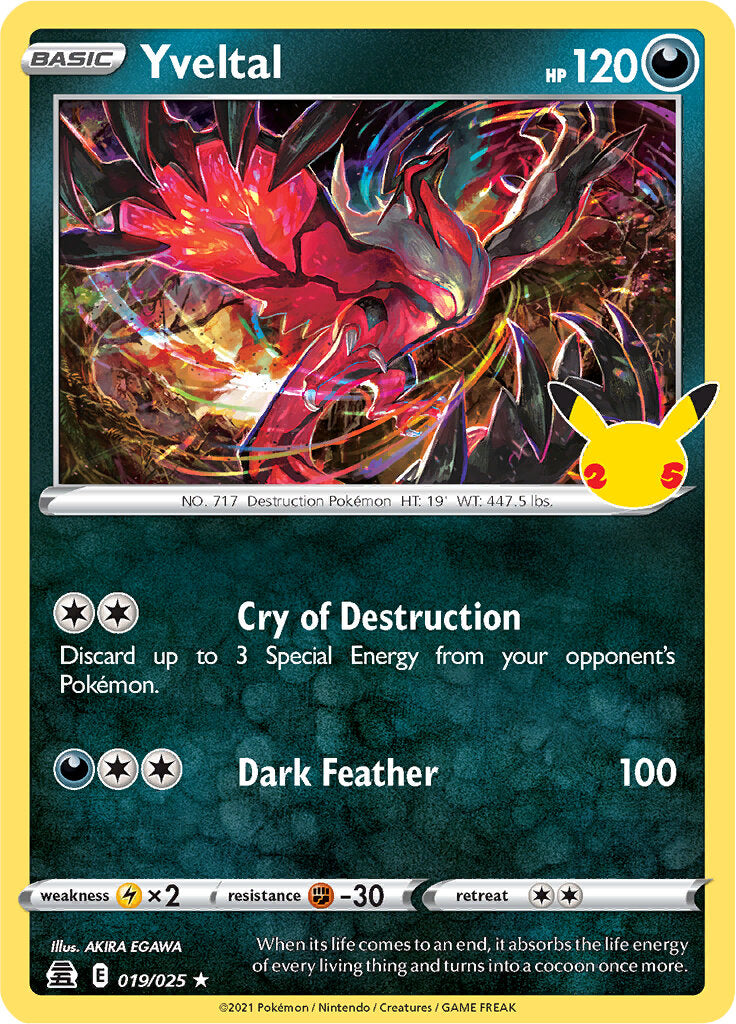 Yveltal (019/025) [Celebrations: 25th Anniversary] | All Aboard Games