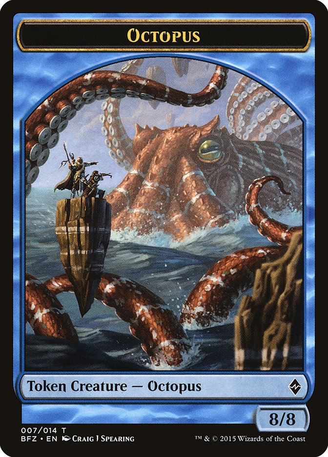 Octopus [Battle for Zendikar Tokens] | All Aboard Games