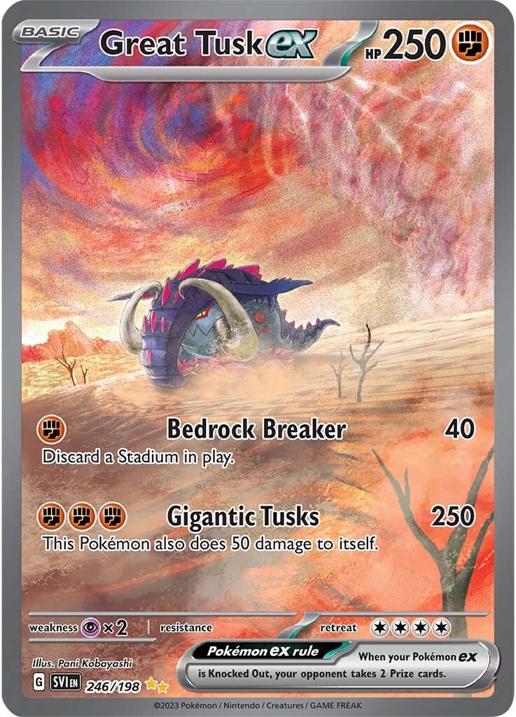 Great Tusk ex (246/198) [Scarlet & Violet: Base Set] | All Aboard Games