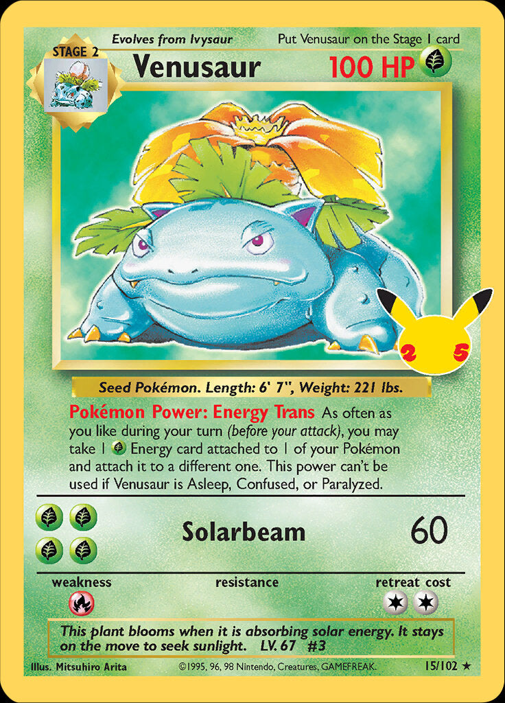 Venusaur (15/102) [Celebrations: 25th Anniversary - Classic Collection] | All Aboard Games