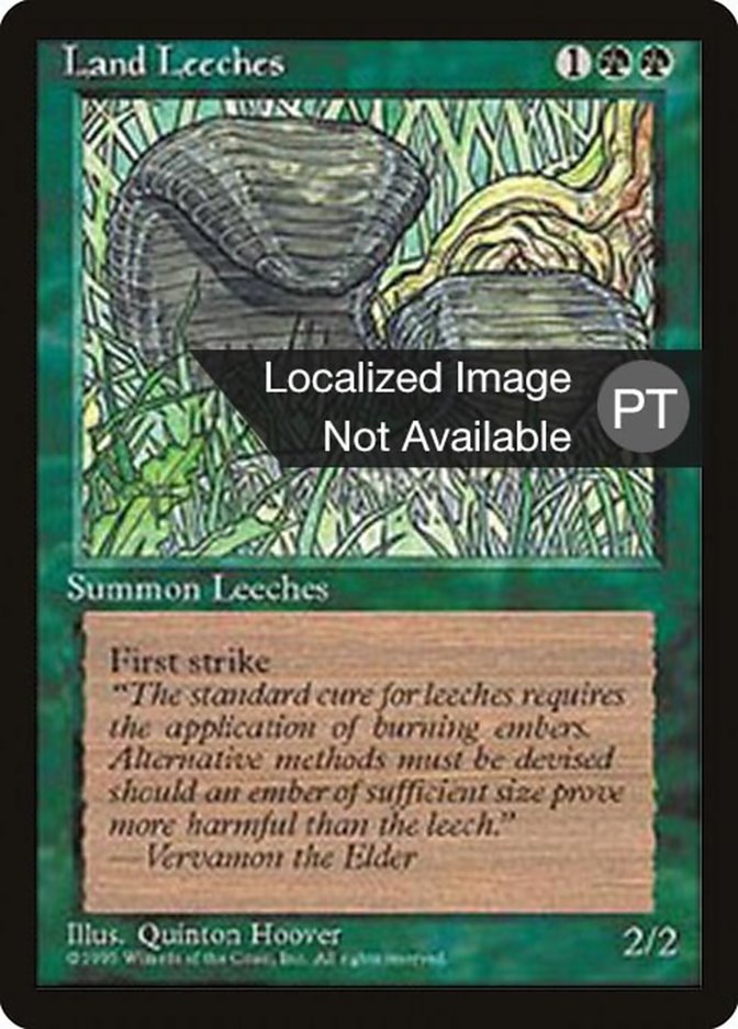 Land Leeches [Fourth Edition (Foreign Black Border)] | All Aboard Games