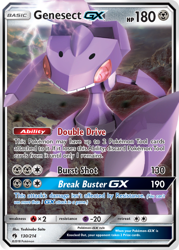 Genesect GX (130/214) [Sun & Moon: Lost Thunder] | All Aboard Games