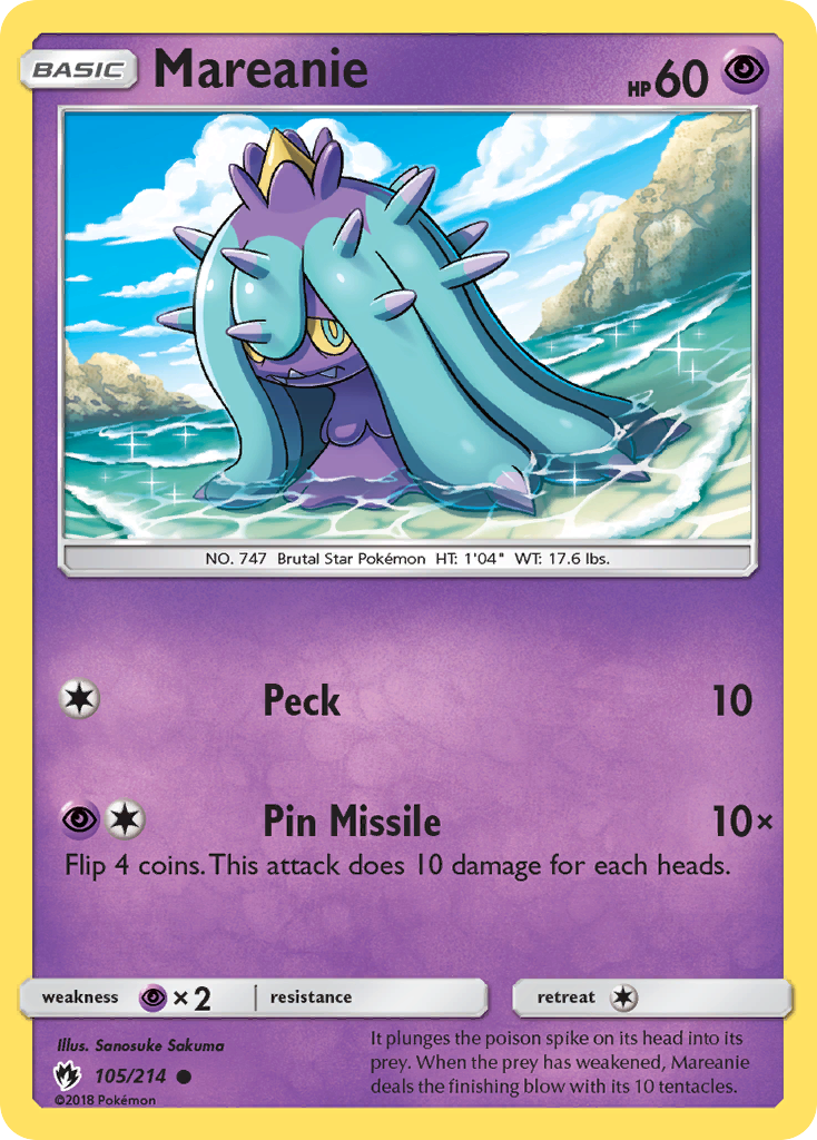 Mareanie (105/214) [Sun & Moon: Lost Thunder] | All Aboard Games