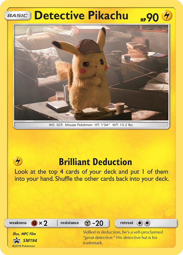 Detective Pikachu (SM194) [Sun & Moon: Black Star Promos] | All Aboard Games