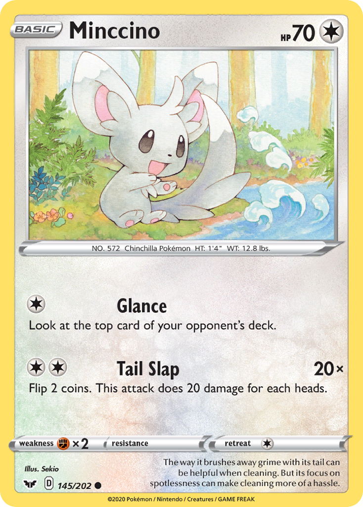 Minccino (145/202) [Sword & Shield: Base Set] | All Aboard Games