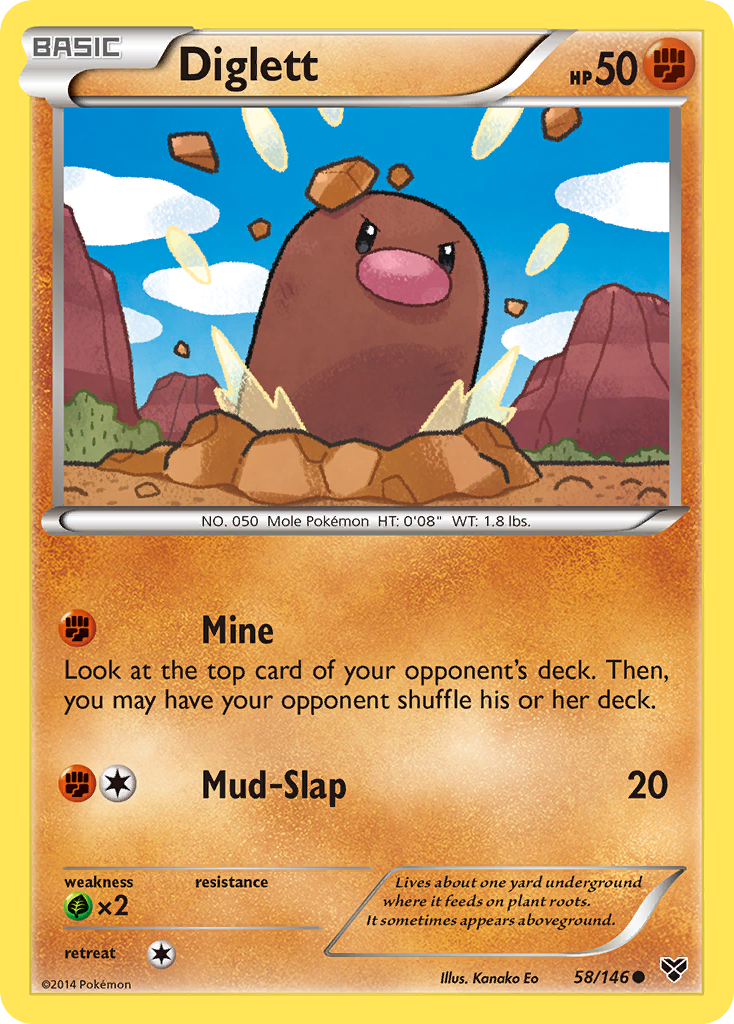 Diglett (58/146) [XY: Base Set] | All Aboard Games