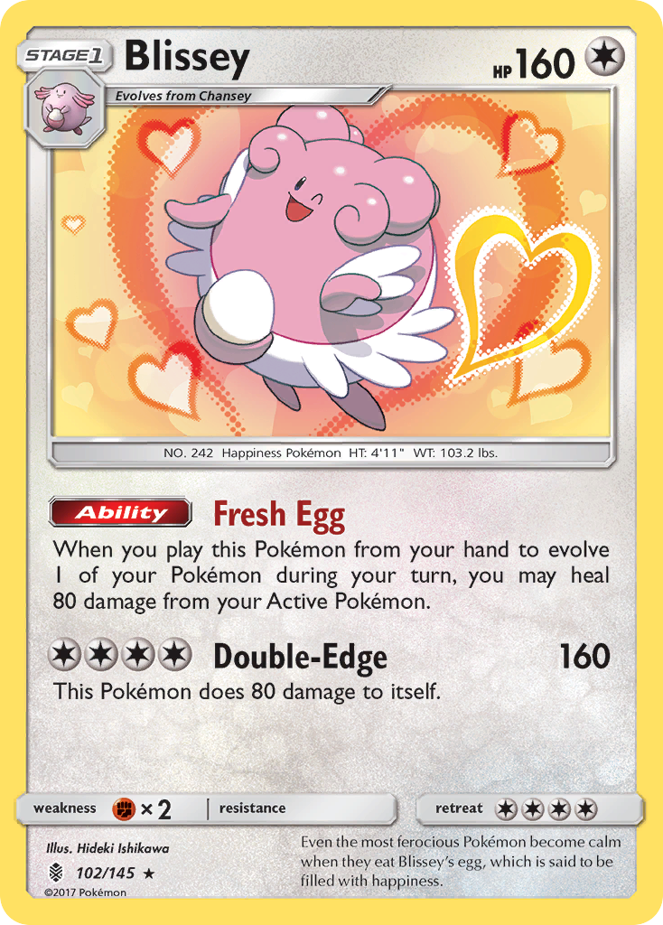 Blissey (102/145) [Sun & Moon: Guardians Rising] | All Aboard Games