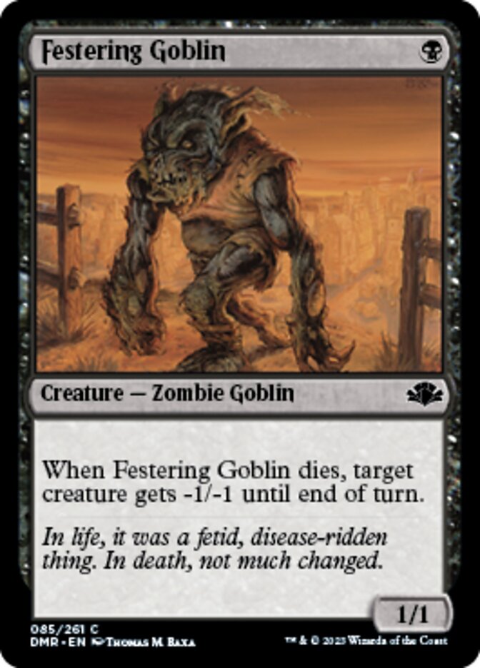 Festering Goblin [Dominaria Remastered] | All Aboard Games