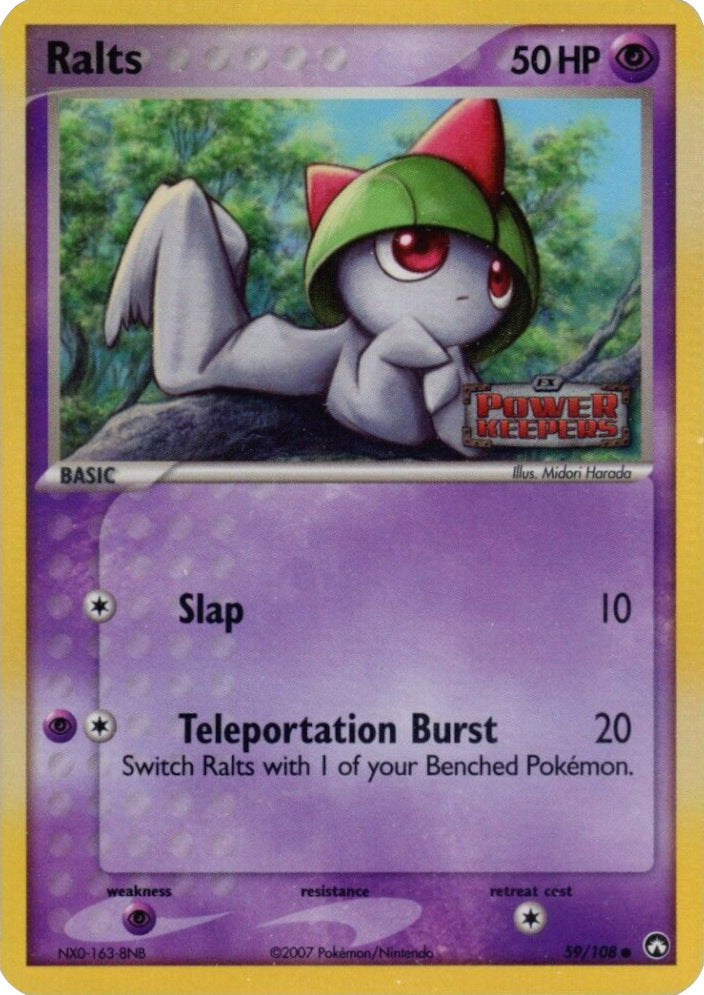 Ralts (59/108) (Stamped) [EX: Power Keepers] | All Aboard Games