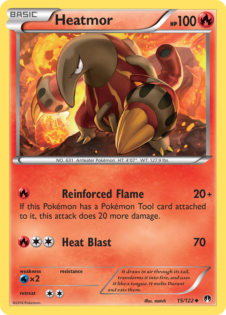 Heatmor (15/122) [XY: BREAKpoint] | All Aboard Games