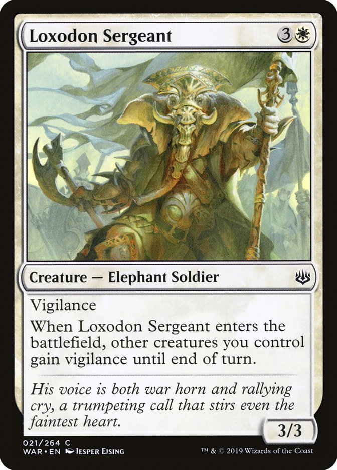 Loxodon Sergeant [War of the Spark] | All Aboard Games