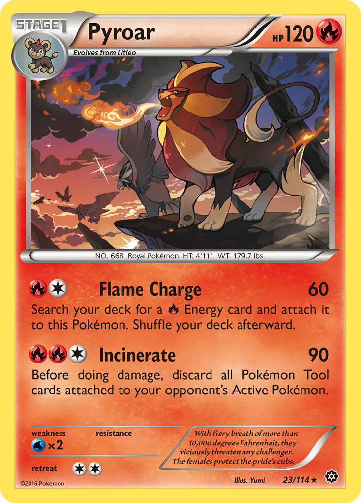 Pyroar (23/114) [XY: Steam Siege] | All Aboard Games