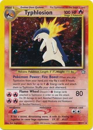 Typhlosion (18/111) [Neo Genesis Unlimited] | All Aboard Games