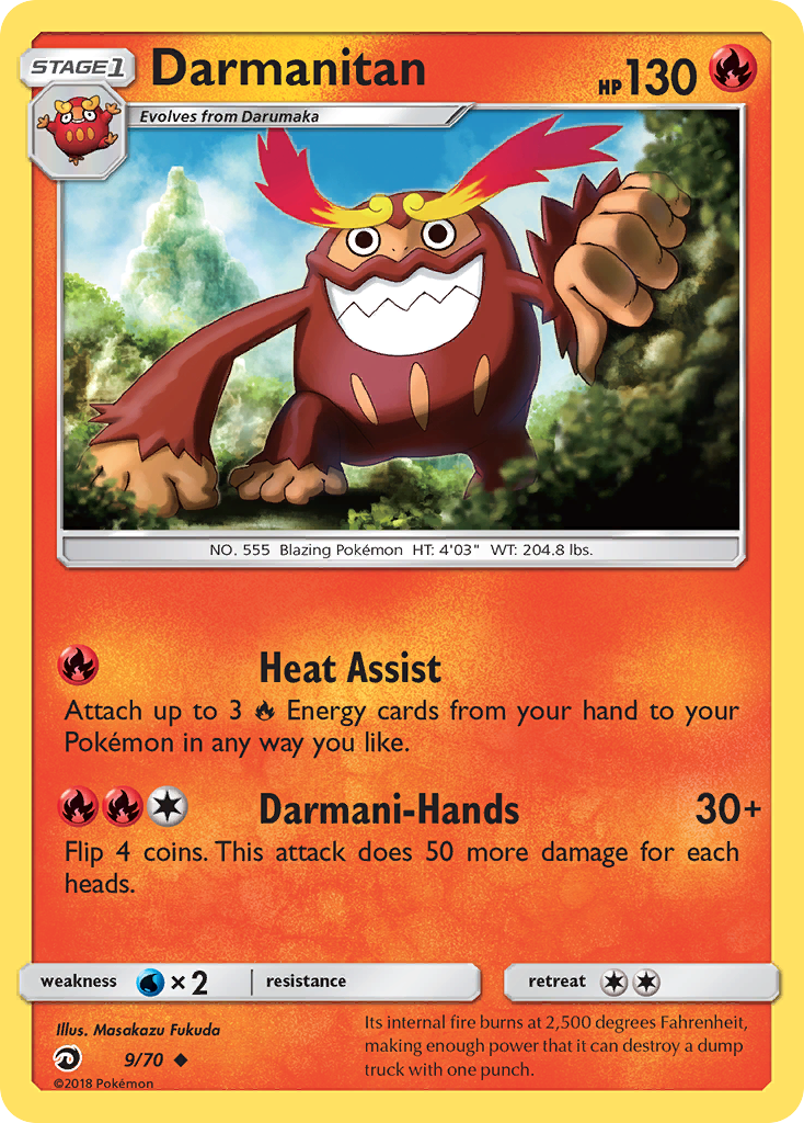 Darmanitan (9/70) [Sun & Moon: Dragon Majesty] | All Aboard Games