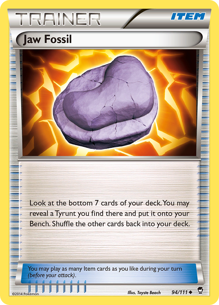 Jaw Fossil (94/111) [XY: Furious Fists] | All Aboard Games