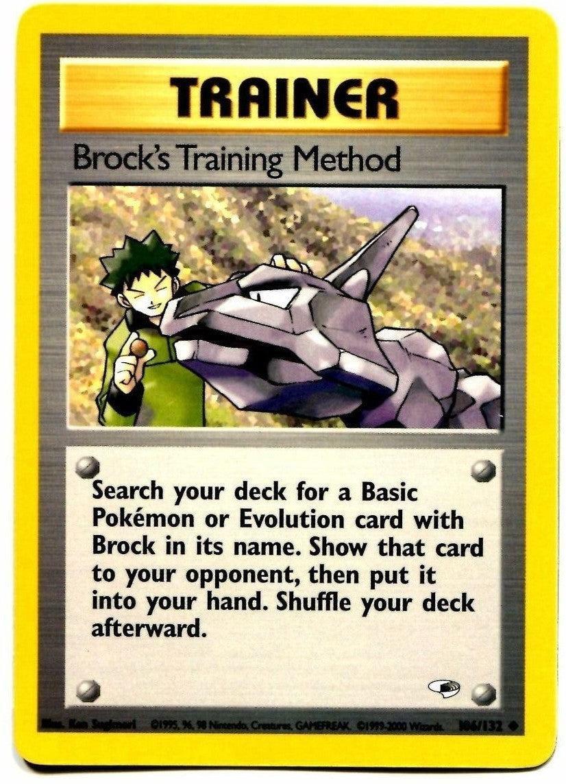 Brock's Training Method (106/132) [Gym Heroes Unlimited] | All Aboard Games